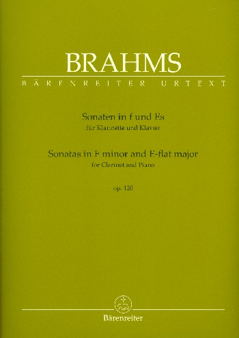 2 Sonaten op-120 für Klarinette und Klavier