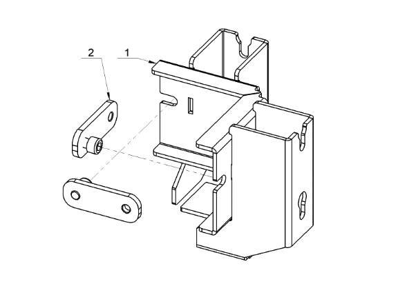 ALUTRUSS BE-1V3E Verbindungsklammer fr BE-1G3