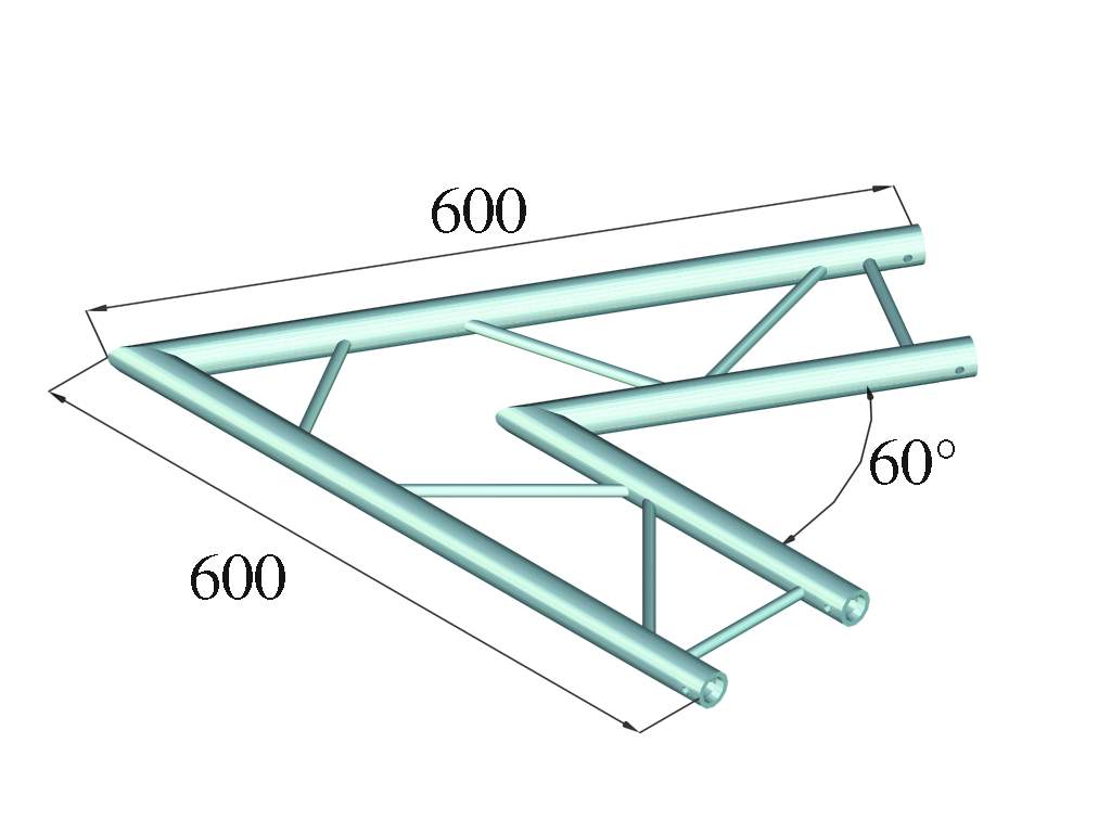 ALUTRUSS DECOLOCK DQ2-PAC20H 2-Weg Ecke 60- sw