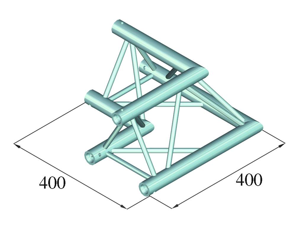 ALUTRUSS DECOLOCK DQ3-SPAC21 2-Weg Ecke 90- sw