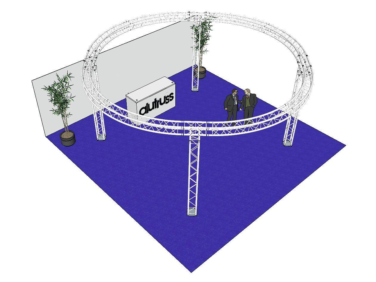 ALUTRUSS Traversenset QUADLOCK 6082 Kreis 6-6x3-5m