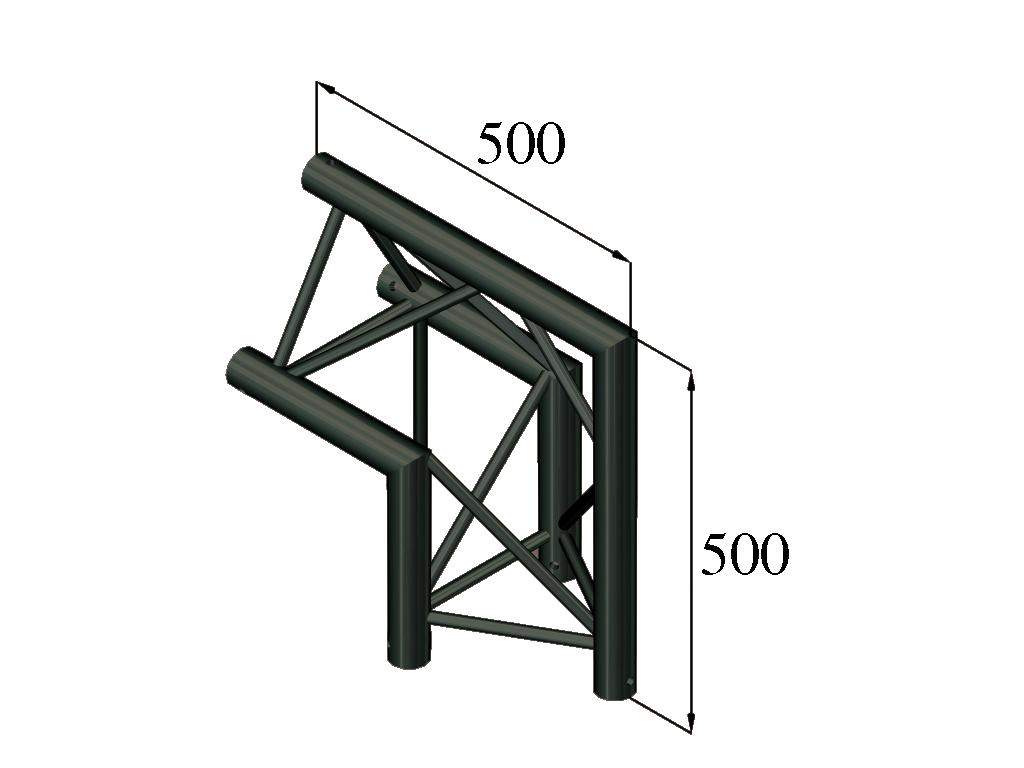 ALUTRUSS TRILOCK S-PAC 24 2-Weg-Ecke 90- schwarz