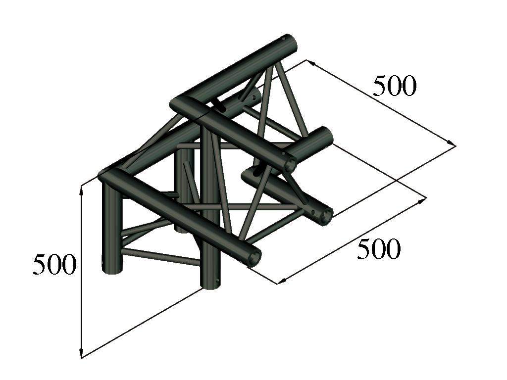ALUTRUSS TRILOCK S-PAL-31 3-Weg-Ecke - rechts