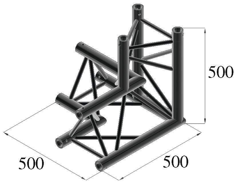 ALUTRUSS TRILOCK S-PAL-33 3-Weg-Ecke - rechts