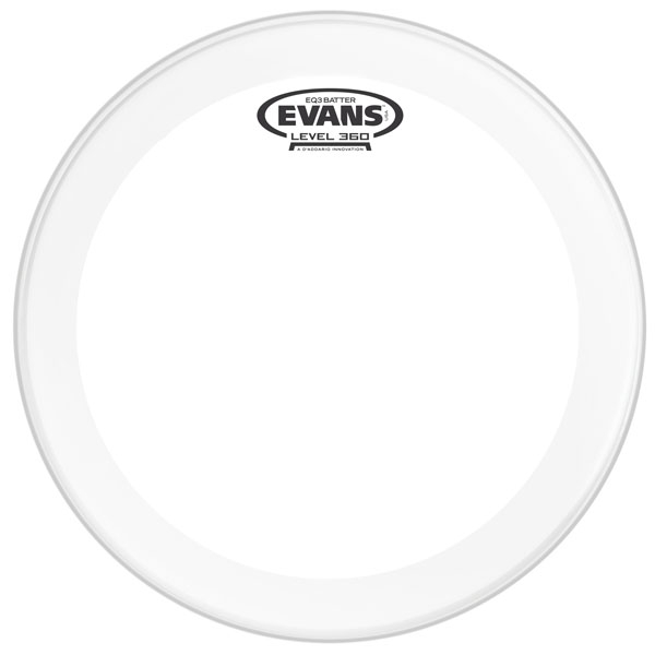 Bass Drum Fell Evans EQ3 Clear 18 unter Evans