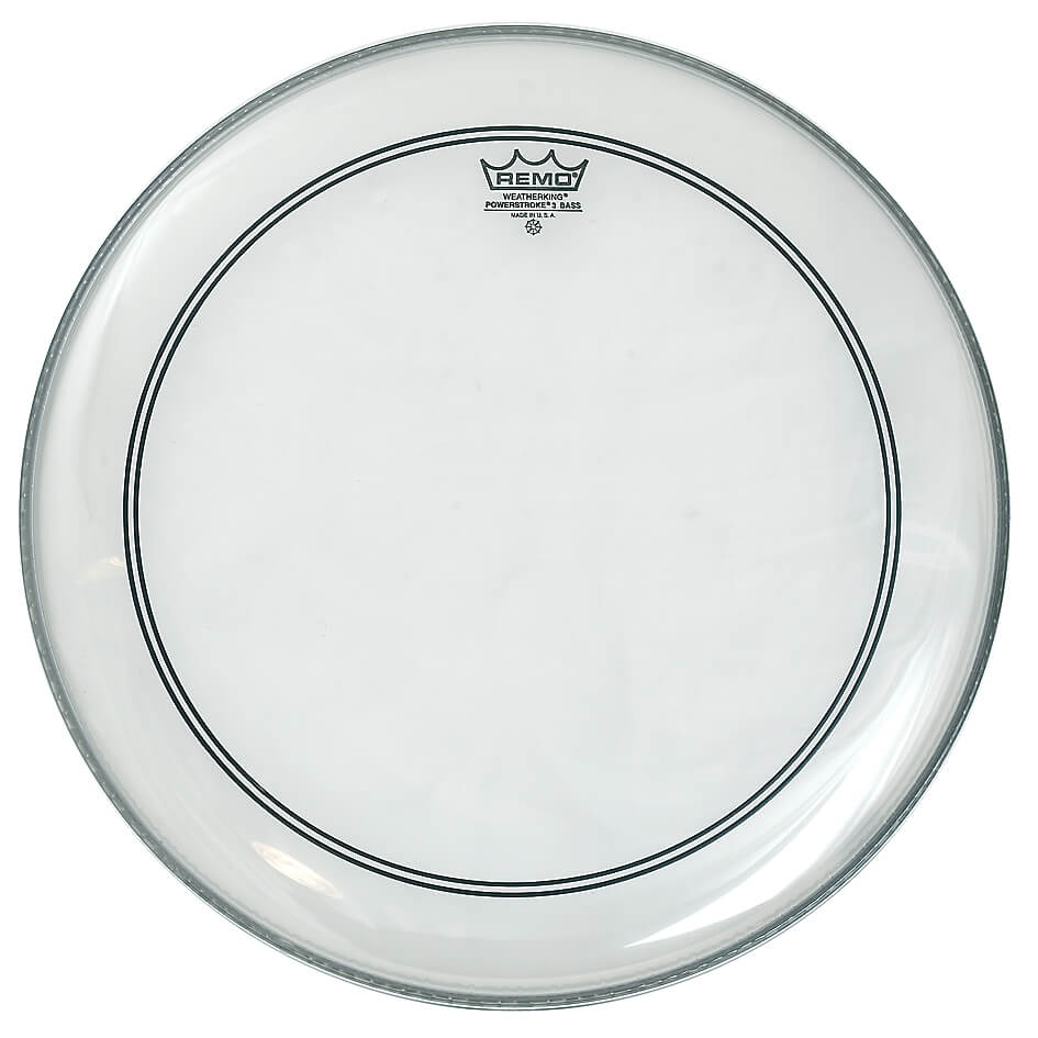 Bass Drum Fell Remo Powerstroke 3 Clear 18 unter Remo