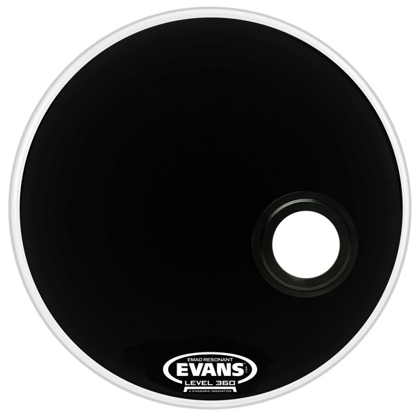 Bass Drum Resonanzfell Evans REMAD 18 Black