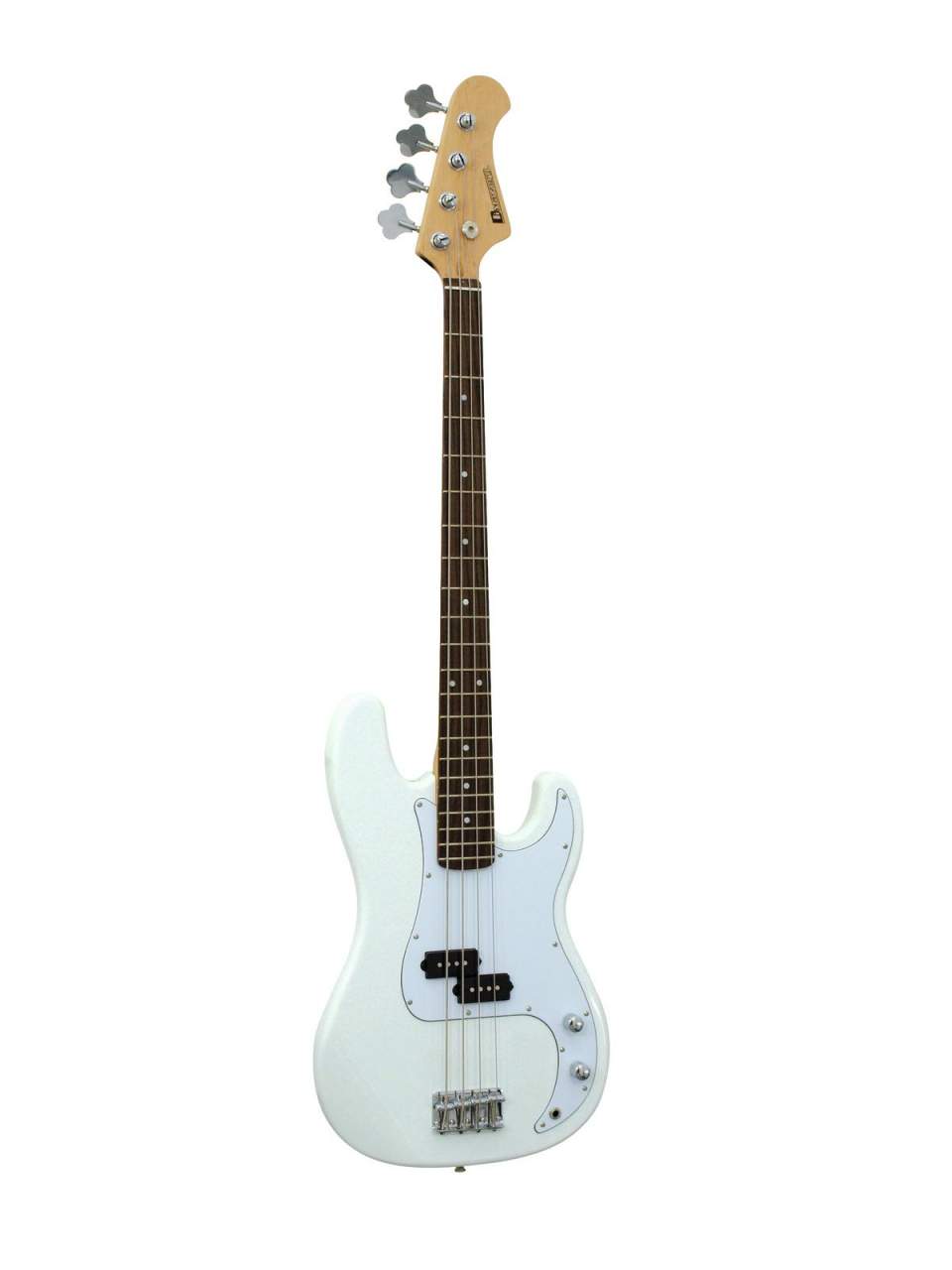 DIMAVERY PB-320 E-Bass- weiss