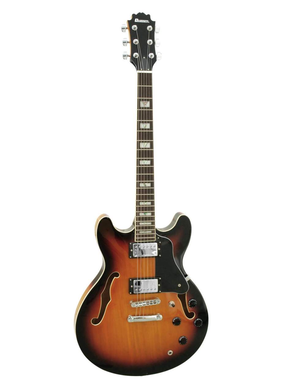 DIMAVERY SA-610 Jazz-Gitarre- sunburst