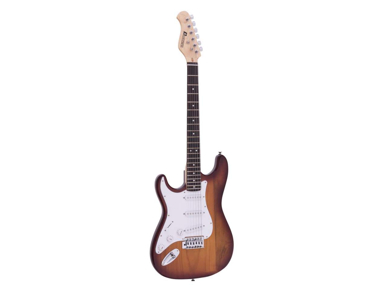 DIMAVERY ST-203 E-Gitarre LH- sunburst