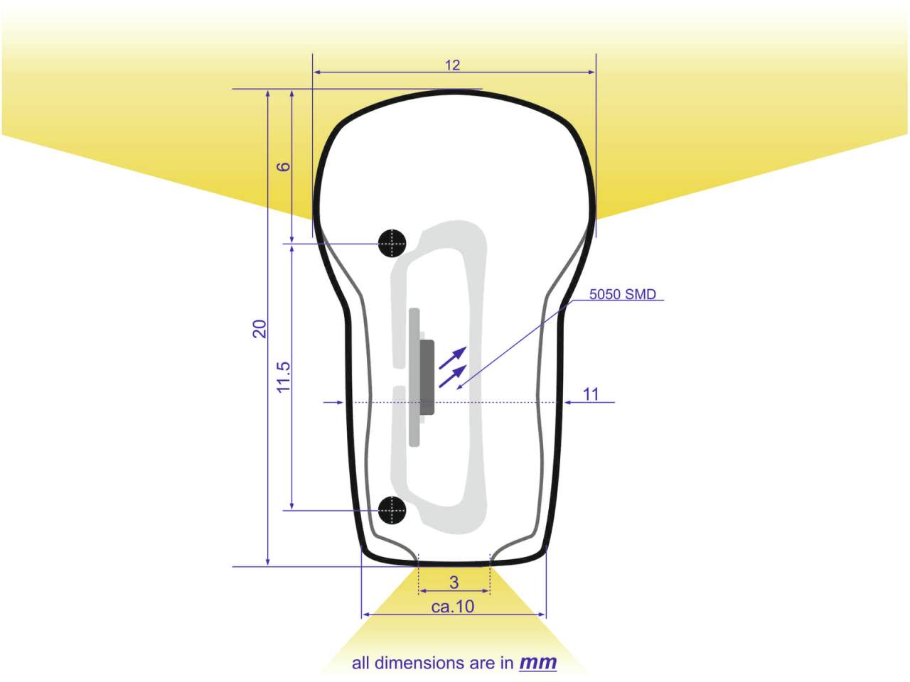 EUROLITE LED Neon Flex 230V Slim kaltweiss 100cm