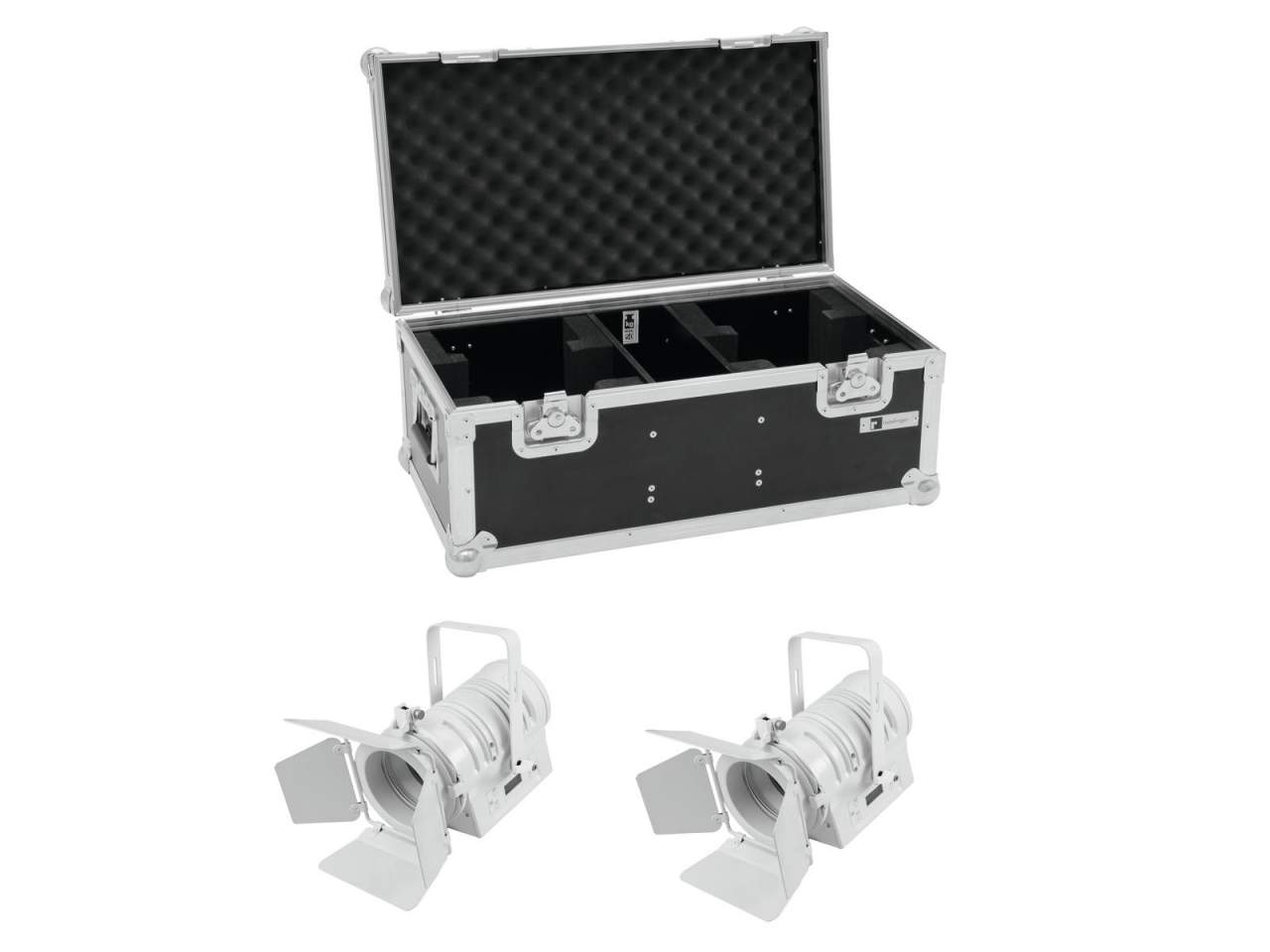 EUROLITE Set 2x LED THA-40PC ws + Case