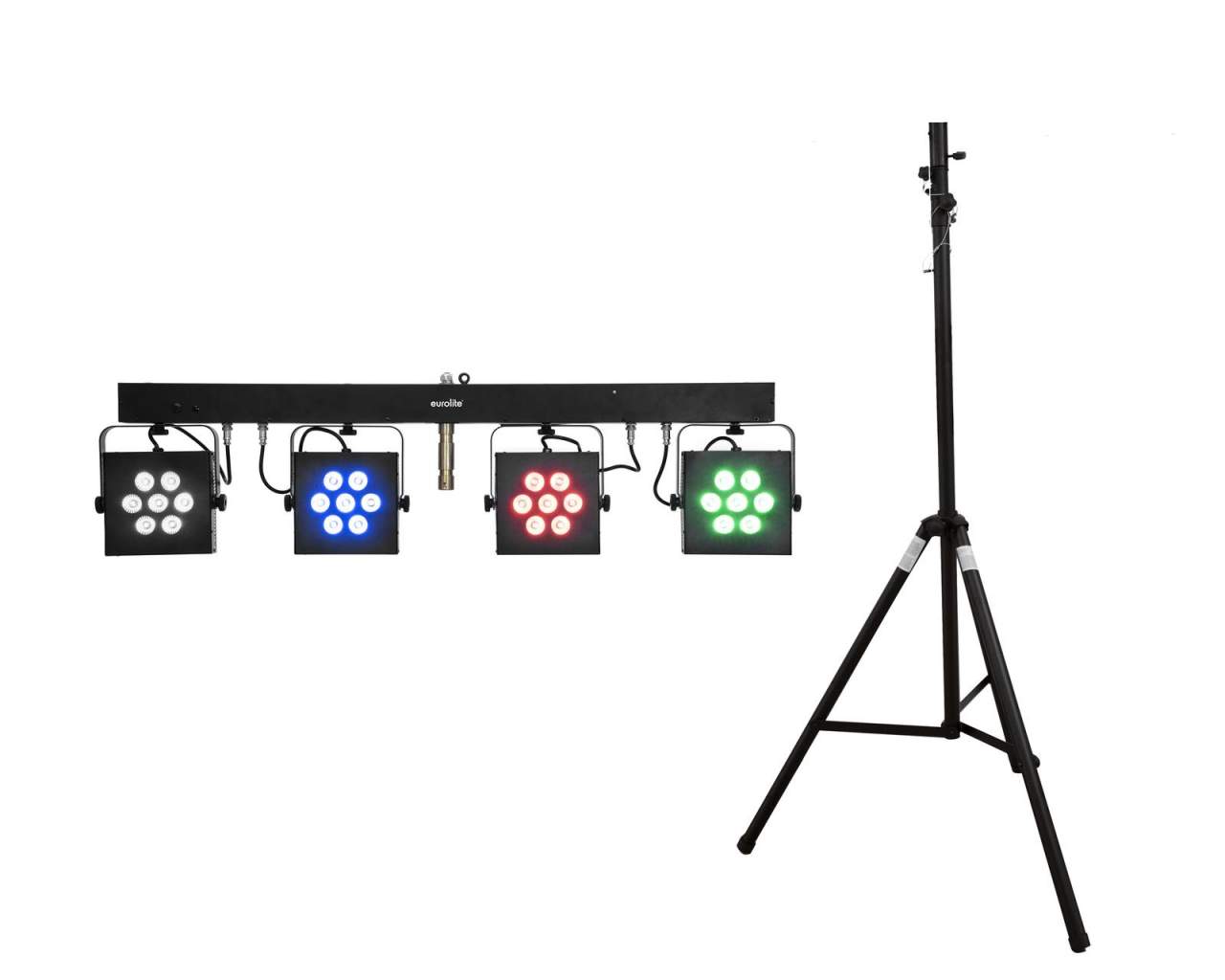 EUROLITE Set LED KLS-3002 + STV-40S-WOT Stahlstativ