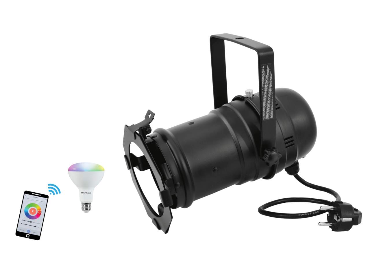 EUROLITE Set PAR-30 Spot sw + LED PAR-30 RGB-WW-CW WiFi unter EUROLITE