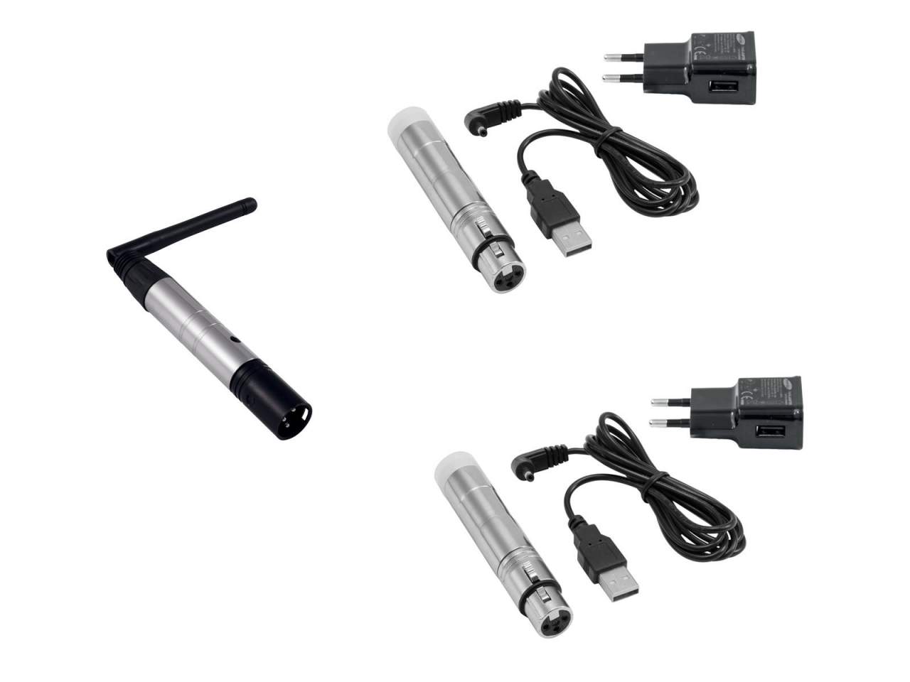 EUROLITE Set QuickDMX 1x Sender + 2x AKKU Empfnger