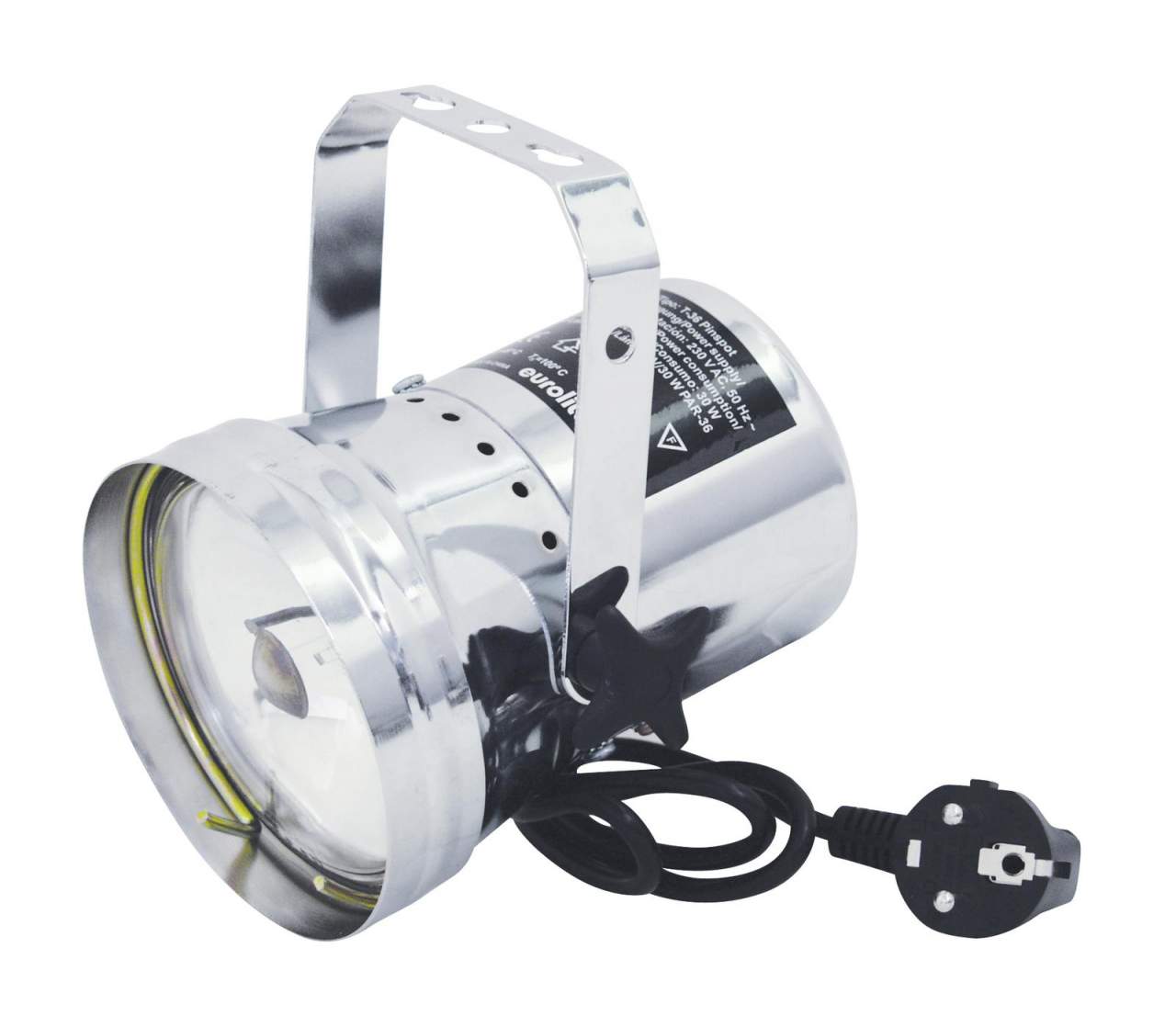 EUROLITE T-36 Pinspot mit Stecker- silber