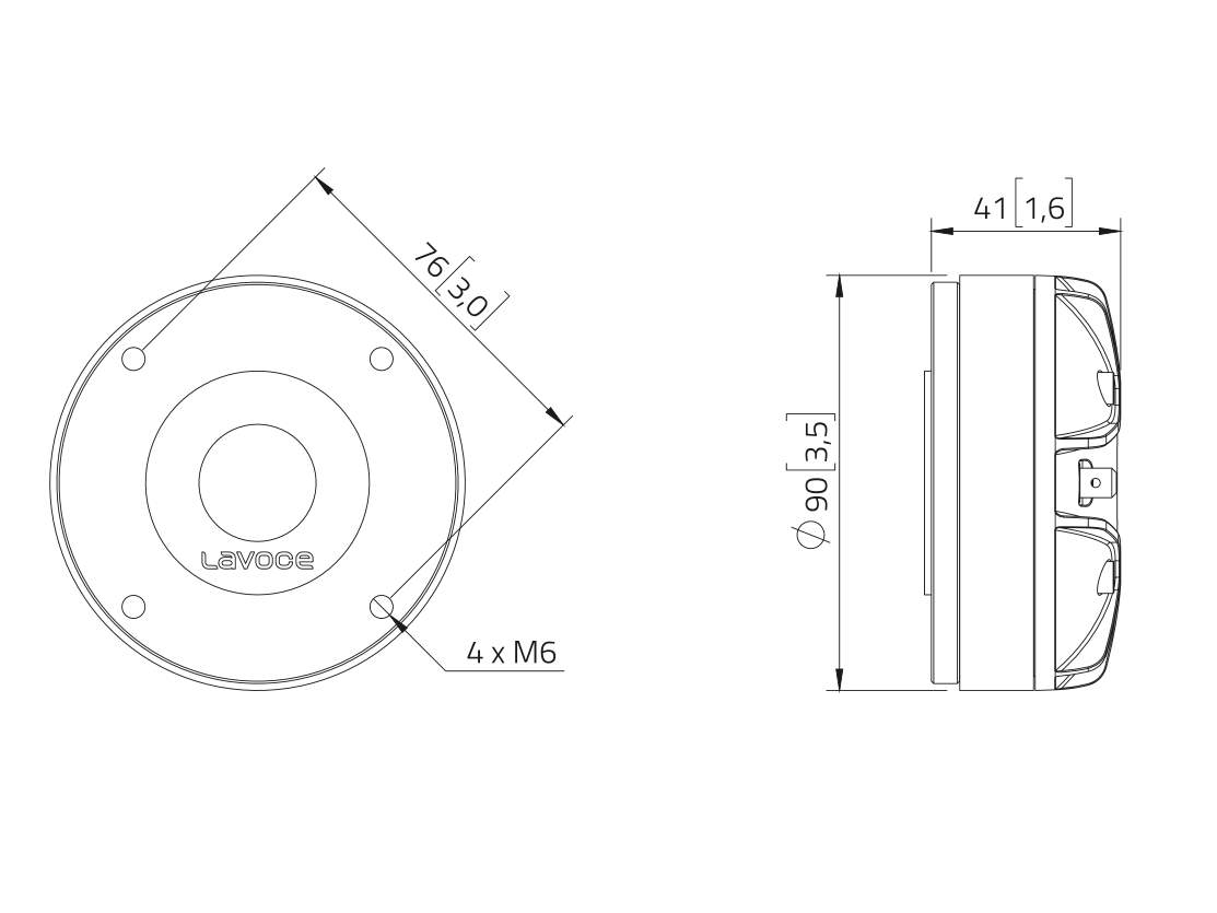 LAVOCE DF10-142LM 1 Kompressionstreiber- Ferrit