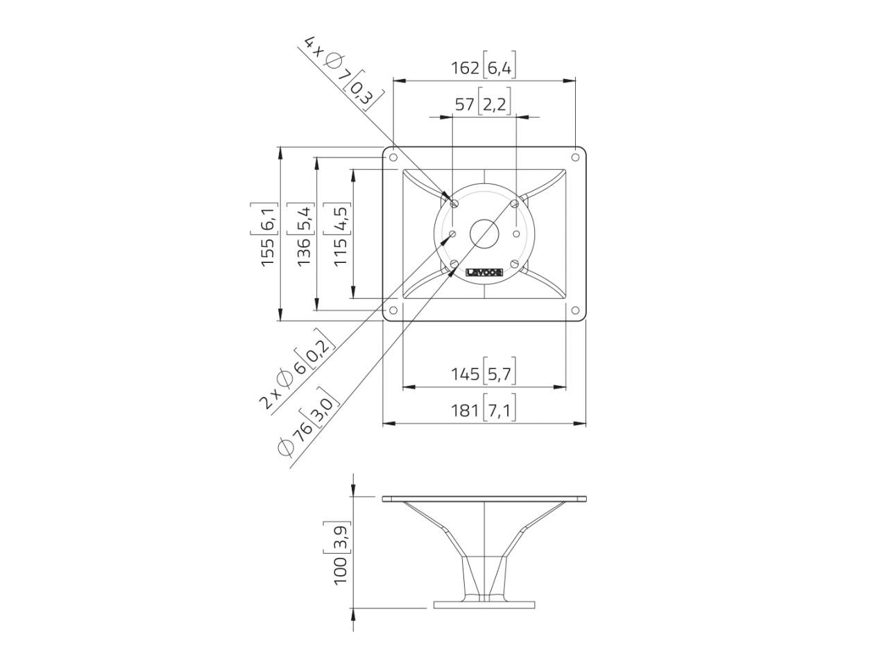 LAVOCE HD1004 1 Aluminiumhorn