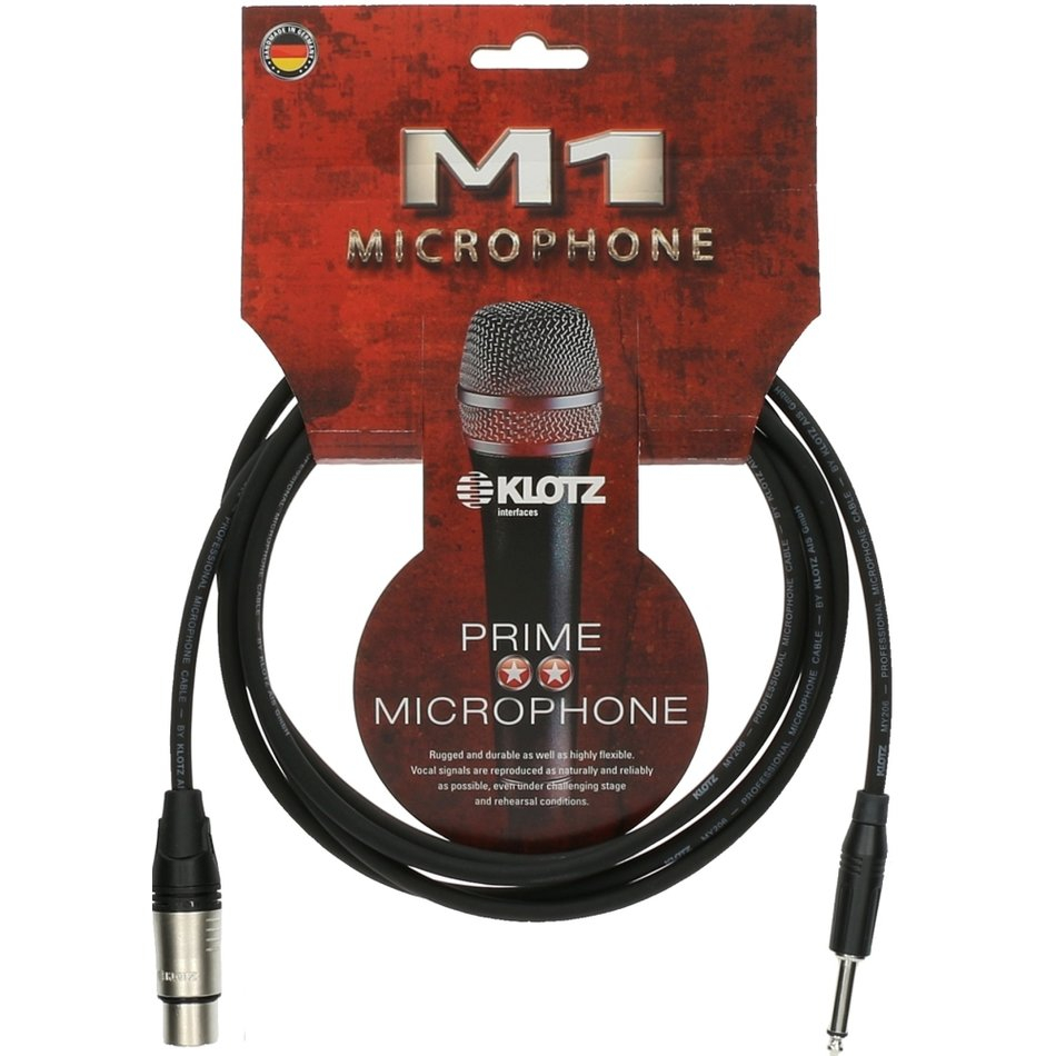 Mikrofonkabel Klotz M1FS1K0300 Prime XLR-Klinke sym-