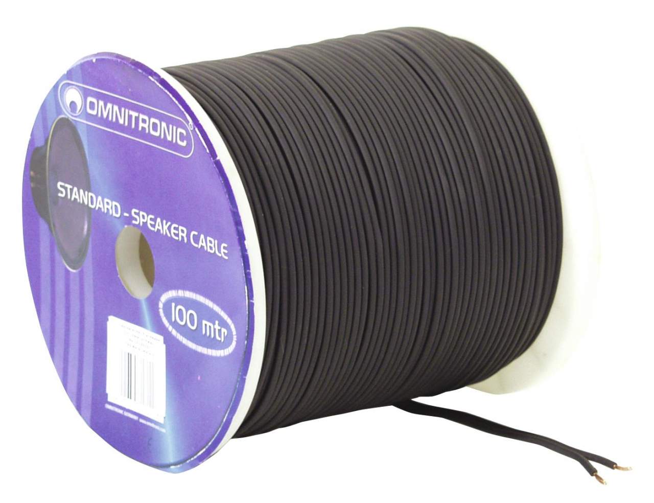OMNITRONIC Lautsprecherkabel 2x1-5 100m sw