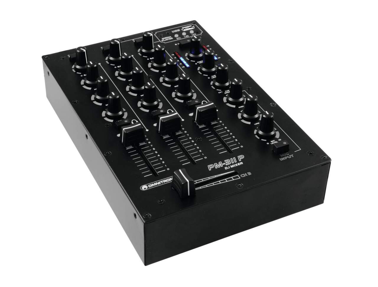 OMNITRONIC PM-311P DJ-Mixer mit Player unter OMNITRONIC