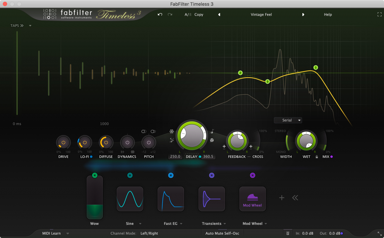 Plugin Effekt FabFilter Timeless 3