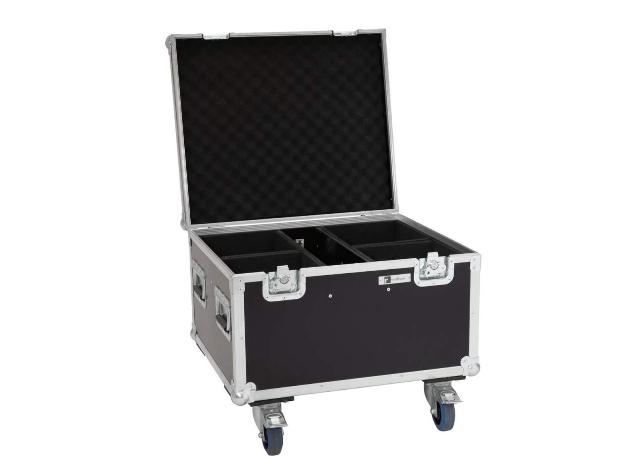 ROADINGER Flightcase 4x LED IP PAR 7x8W QCL-7x9W SCL mit Rollen