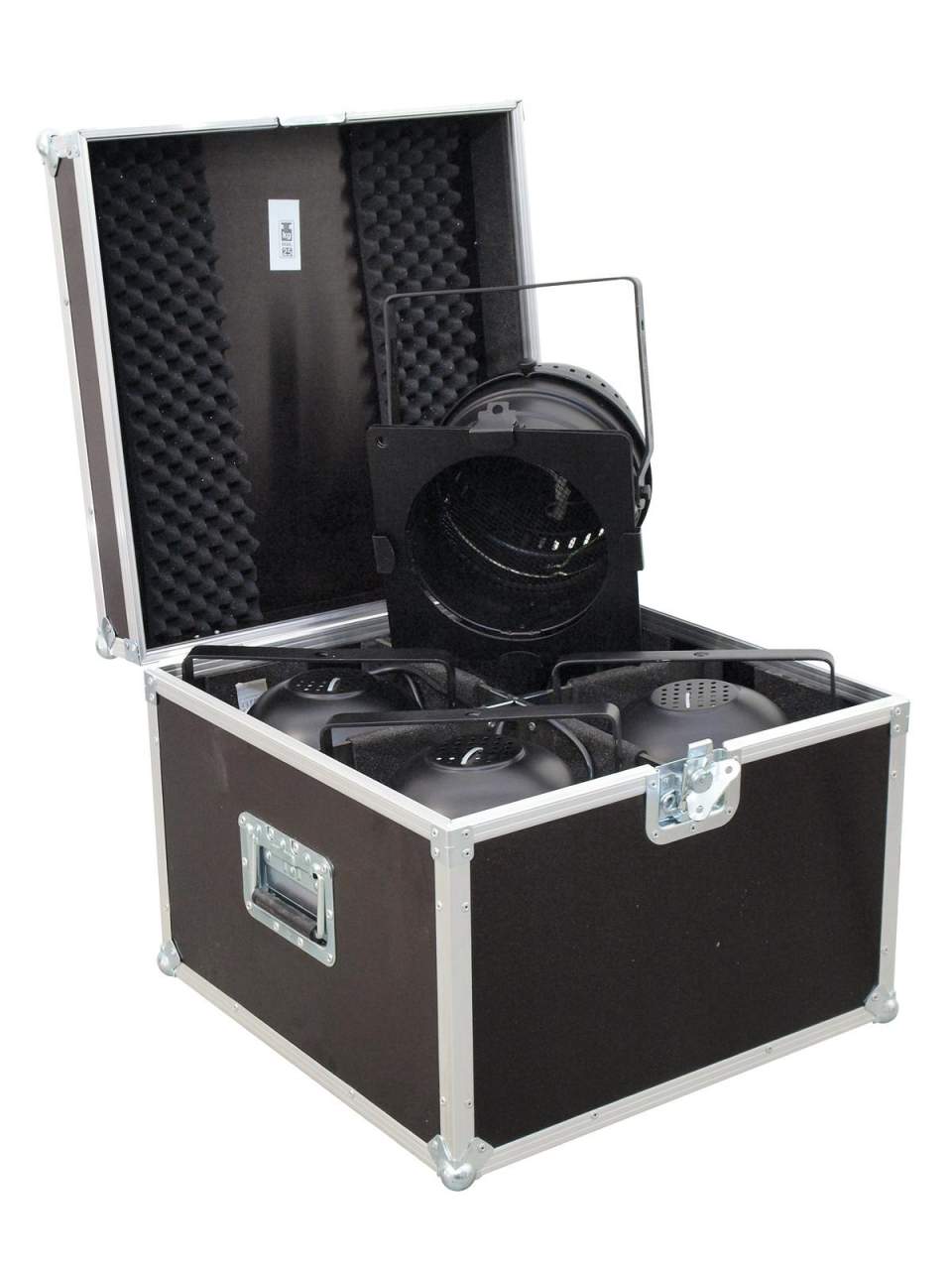 ROADINGER Flightcase 4x PAR-64 Spot kurz
