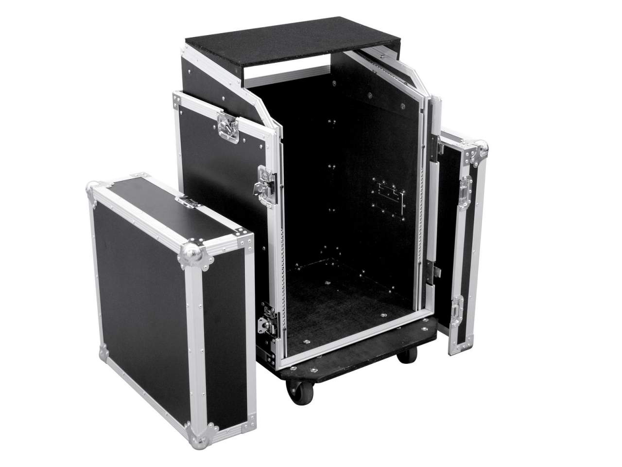 ROADINGER Spezial-Kombi-Case LS5 Laptop-Rack- 14HE