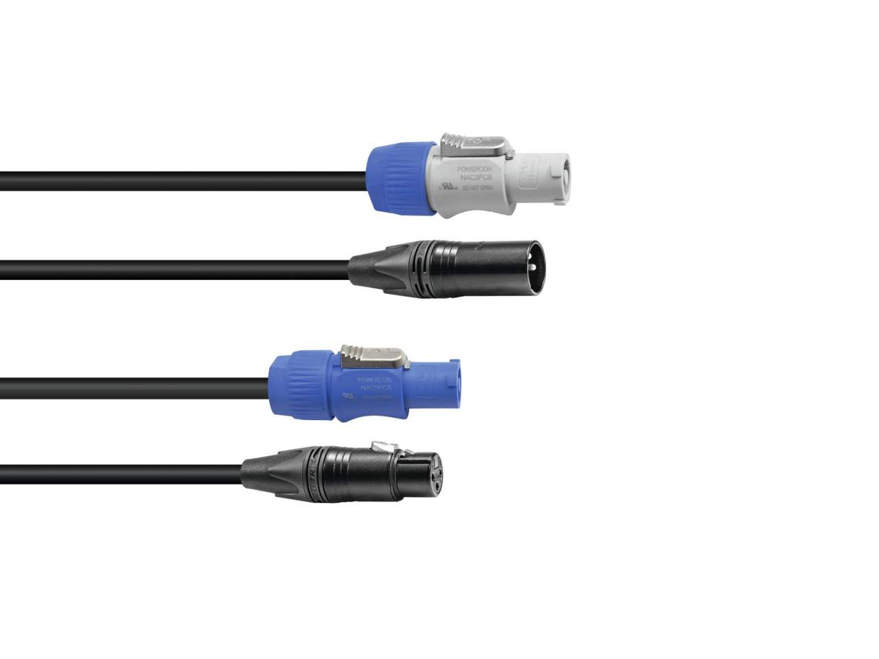 SOMMER CABLE Kombikabel DMX PowerCon-XLR 10m unter SOMMER