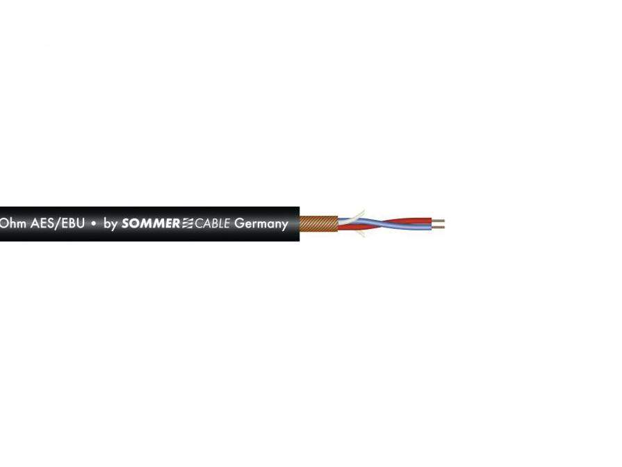 SOMMER CABLE Mikrofonkabel AES-EBU 2x0-14 100m sw SC-Micro-Stage