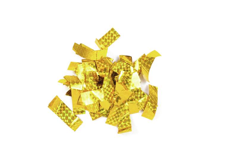 TCM FX Metallic Konfetti rechteckig 55x18mm- gold- Lasereffekt- 1kg